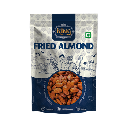 Fried Almonds for Energy & Focus, Crunchy Goodness
