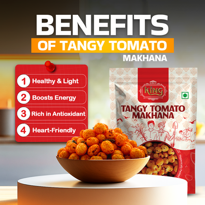 Tangy Tomato Makhana - Guilt‑Free Crunch