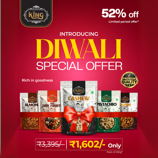 The Royal Bumper Pack – 5-in-1 Dry Fruit Collection (250gX5)